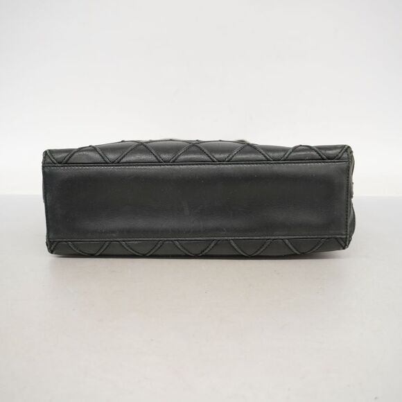 Chanel Shoulder Bag Bicolore Lambskin Black Silver - Picture 3 of 5